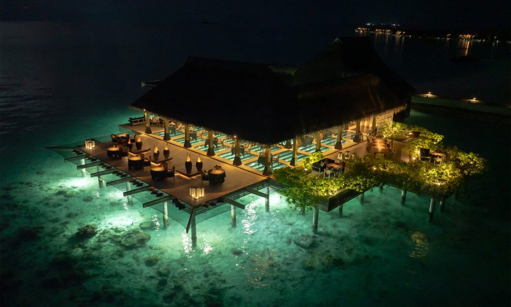 Firedoor at Grand Park Kodhipparu introduces overwater glass-floor dining